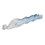 Weft di capelli per bambole gradiente bianco-blu 30cm/1.0m 7