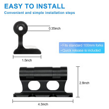 Versatile Front Fork Mount Block,Quick Release Thru Axle Road Bicycle Bracket Adapters for Truck/Trailer/Bikes Racks