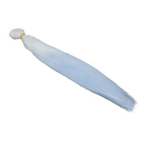 Mecha de pelo para muñecas 30cm/1m degradado blanco-azul