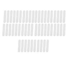 50 PeçAs Cap Liner DescartáVel Absorvendo Umidade Sweatband Visor ChapéU Tiras Adesivo Absorvendo Suor Fita Patch, Branco