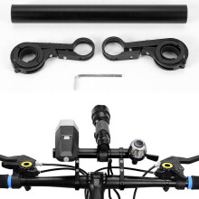 Handlebar Extension Mount Bicycle Bike Handle Bar Bracket Extender Holder(black)
