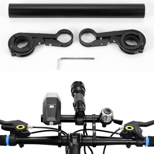 Handlebar Extension Mount Bicycle Bike Handle Bar Bracket Extender Holder（black）