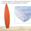 Surfboard Socks Cover 6Ft  And White Stripes Surf Board Protective Bag Storage Case 4