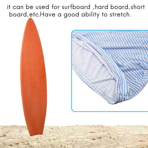 Surfboard Socks Cover 6Ft  And White Stripes Surf Board Protective Bag Storage Case
