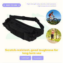 Protector Svart Tactical Waist Pack VäSka VattentäT TelefonväSka Vattenflaska PåSe Unisex BröStväSka för Camping Vandring Jakt