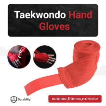 1 Pc 2.5M Eslatic Cotton Sports Strap Boxing Bandage For Sanda Muay Thai Mma Taekwondo Hand Gloves Wraps Red