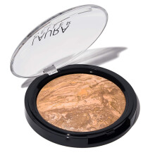 LAURA GELLER Baked Balance-n-Glow Illuminating Powder Foundation (Tan) Buildable Sheer to Light Coverage Baked Foundation, Satin Finish