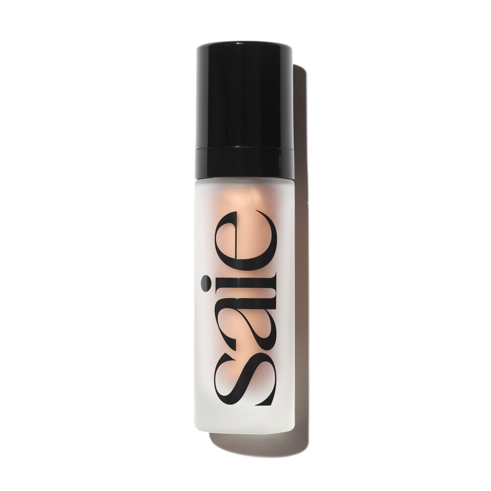 Saie Glowy Super Gel - Hydrating Makeup Primer And Illuminating Glow Serum Enriched With Vitamin C And Squalane Oil - All-Over Liquid Highlighter