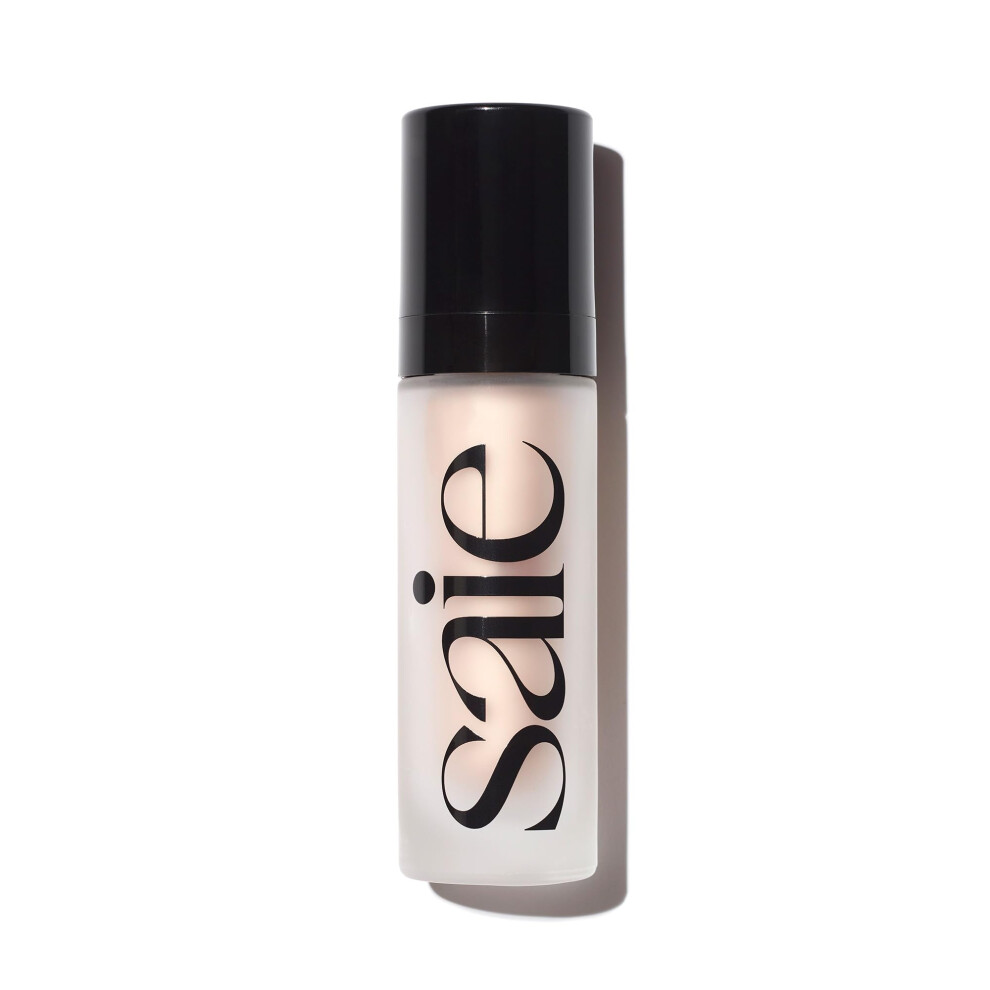 Saie Light Glowy Super Gel Highlighter - Luminiser And Foundation For Radiant Skin, Enriched With Vitamin C + Moisturising Squalene Oil, Use Alone Or