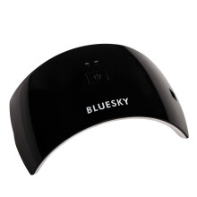 BLUESKY Professional LED and UV Light Nail Lamp for Gel Polish Curing, 24W Professional Nail Dryer with 2 Timers, Auto Sensor, UK Plug, Black