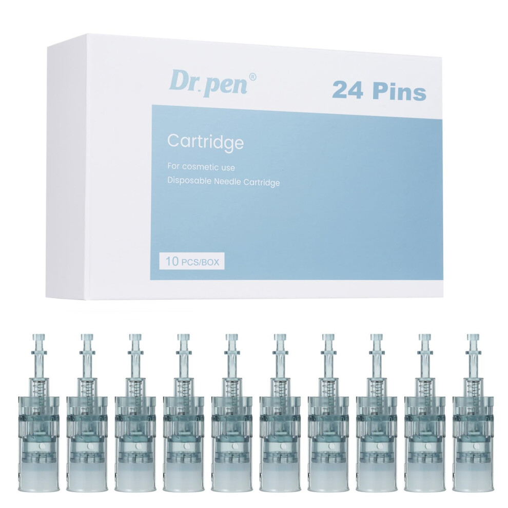 Bestauty Dr.pen M8/M7s Cartridges 24 Pins, 10Pcs Dr.pen Replacement Cartridges For Microneedling Pen M8/M7s Model, Authentic Disposable Microneedling
