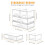 Stebopum 3 Pack Stackable Plastic Storage Drawers Clear Drawer Organiser Acrylic Makeup Organiser,Ideal for Bathroom Storage Box,Vanity, Kitchen 3