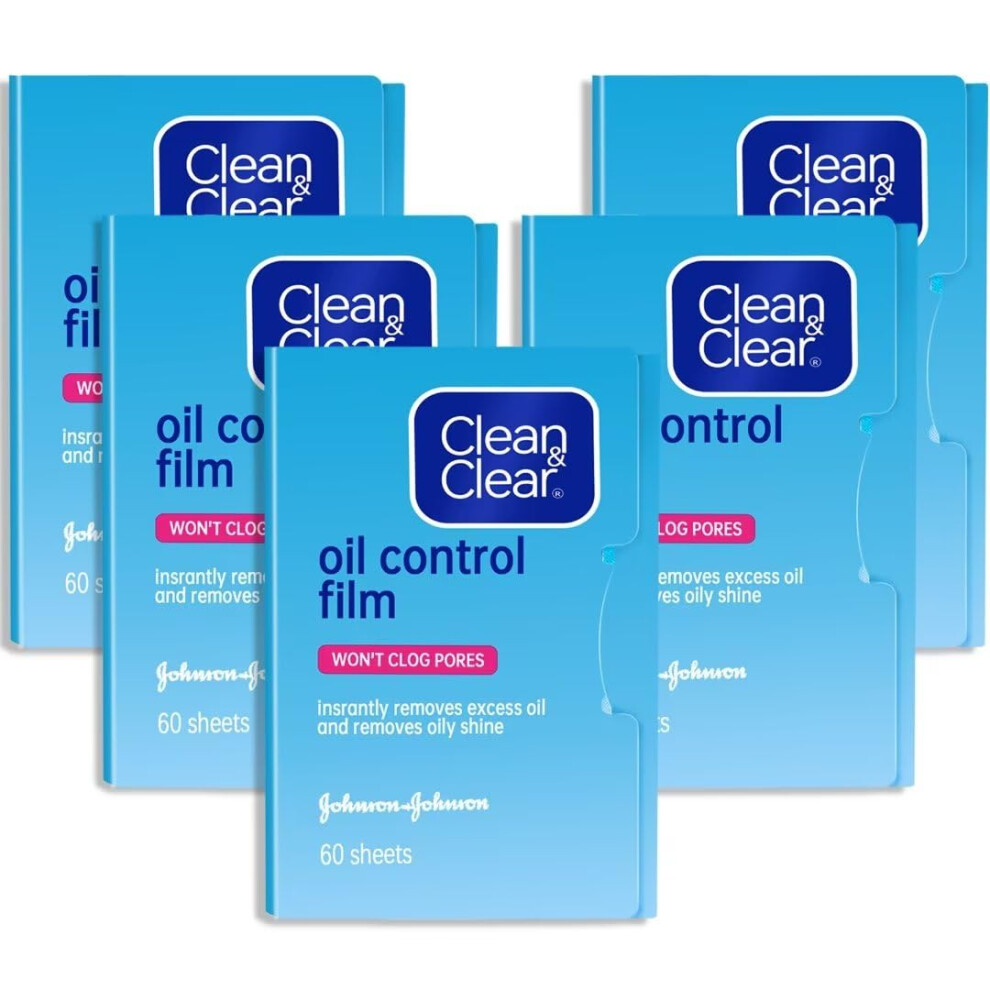 Clean & Clear Beauty Kate Oil Control Film Same Series With Oil Absorbing Sheets For Oily Skin Care Blotting Paper To Remove Excess & Shine 60 Sheets