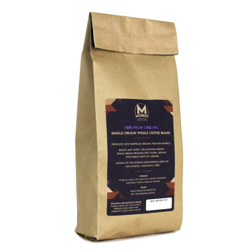 Moreish - Peruvian Organic Fairtrade - Single Origin Coffee Beans - 1kg 1