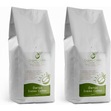 Ground Enema Coffee 2kg - 2 x 1kg Bundle - For Coffee Enemas - 100% Robusta & 100% Organic - Ultra Light Gold Roast - Fine Grind
