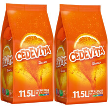 Cedevita Orange 2 x 1 kg naranca effervescent Powder with 9 Vitamins for 26L Non-Alcoholic Drinks