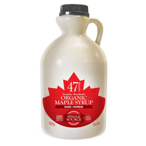 47? North Single Source Canadian Organic Maple Syrup Grade A Dark Robust 1000ml