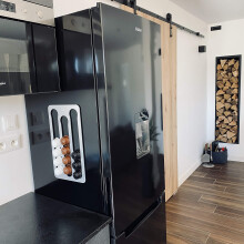 PODY? ? Stand, storage for pods, coffee pods ? Magnetic ? Dolce Gusto compatible ? Aluminium composite silver