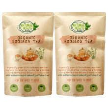 Organic Red Bush Rooibos Tea Bags ? Naturally Caffeine-Free Herbal Infusion ? Grown in South Africa, Packed in the UK ? The Natural Health Market ?