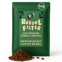 Counter Coffee | Signature Smooth Colombian Coffee Beans 1KG | 100% Arabica Beans Medium Roasted for a Balanced Flavour | Perfect for Filter Coffee &