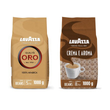 Lavazza, Crema e Aroma & Qualit? Oro, Coffee Beans, 1kg x2