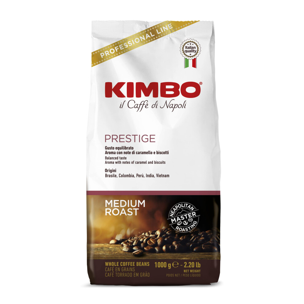 Kimbo Prestige Coffee Beans Different Origin 1 Kg (Packaging May Vary)
