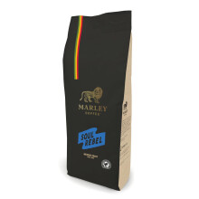 Marley Coffee Medium Roast Coffee Beans 1kg - Soul Rebel Blend - Frrom The Marley Family - Rainforest Alliance Certified - For All Coffee Machines -