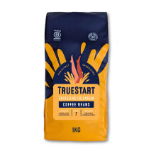 TrueStart Coffee Beans Smooth Energising Colombian 1kg ? Mycotoxin-Free Ground Coffee, Smooth & Sweet Medium Roast Fresh Espresso Beans, Single Origin