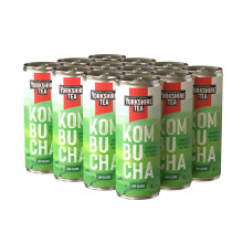 Yorkshire Tea Kombucha, Sparkling Refreshing Tea Drink, Low Calorie, Vegan, 250 ml (Pack of 12)