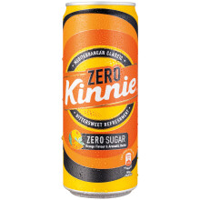 Kinnie Zero Cans - 24 x 330ml - Orange & Aromatic Herb flavoured soft drink, Zero Sugar, Made in Malta