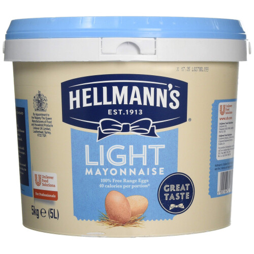 Hellmann's Light Mayonnaise, 5 Litre