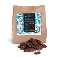 Valrhona Cara?be Baking Chocolate Chips 66%, 1 kg