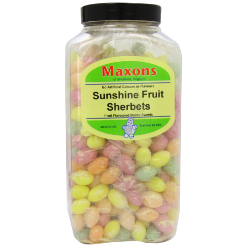 Maxons Sunshire Fruit Sherbets Jar 3.18 Kg