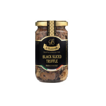 La Rustichella - Black Sliced Truffle 180gr - 100% Made in Italy | Vegan, Gluten-Free, Cholesterol-Free