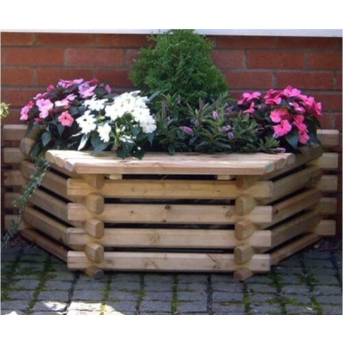 Flatback Window Seat Wood Planter
