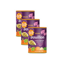 Marigold Reduced Salt Vegetable Bouillon Powder, 500g (Pack of 3) ? Instant Vegan Stock Powder, 37% Less Salt, Natural Ingredients, Gluten-Free ?