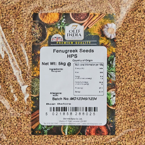 Old India Fenugreek Seeds HPS 5kg 1