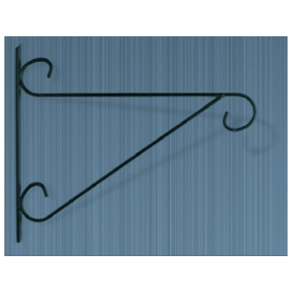 Large Bulldog Bracket - Steel Hanging Basket Holder - Steel - W38 Cm - Black 5013299000465