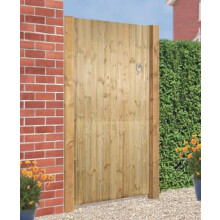Carlton Square Top High Quality Single Gate - Pressure Treated Scandinavian Redwood - W750 x H1800 mm