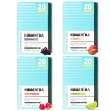 Humantra Electrolyte Packets | Zero Sugar | W/ 6 Electrolytes | Electrolytes Powder (80 Count, 4 Pack Bundle)