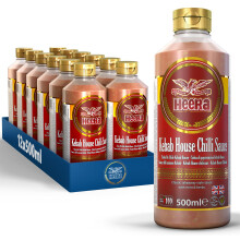 Heera Kebab House Chilli Sauce, 1 x 500ml, Pack of 12