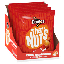 That?s Nuts Doritos Chilli Heatwave Sharing Coated Peanuts Case 160g (Case of 8)