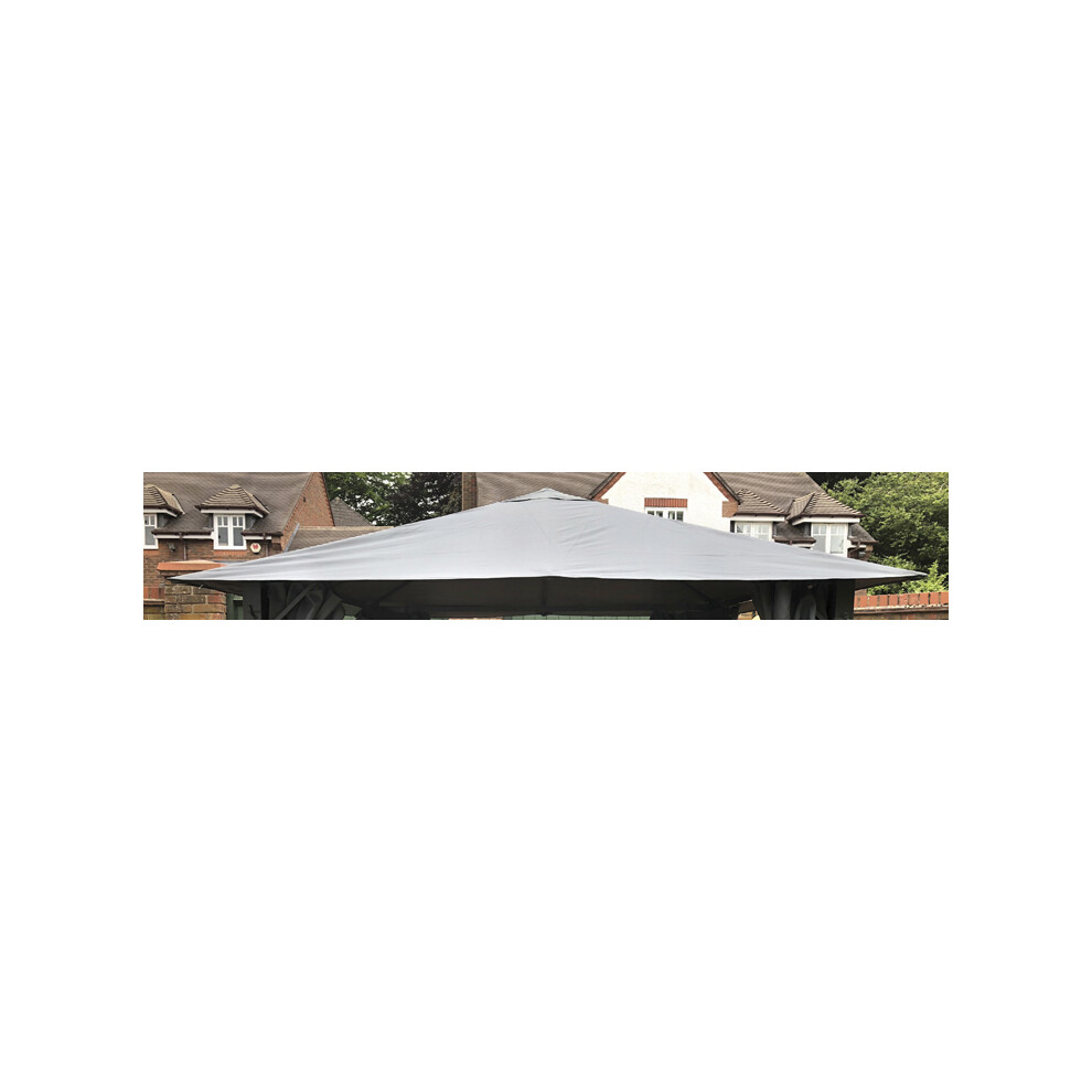 Glendale Garden & Leisure Replacement Canopy For Highfield Gazebo - L300 X W300 Cm - Grey