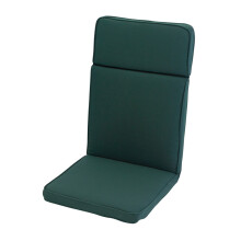 High Recliner Outdoor Garden Furniture Cushion - L116 x W49 cm - Forest Green