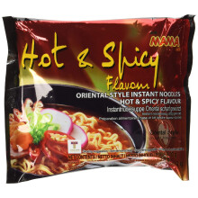 Mama Hot and Spicy Korean Flavour Udon Noodle 90 g - Lot of 30