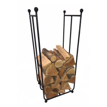 Log Rack Tall - Steel - L30.5 x W34.3 x H85.1 cm - Black