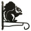 Squirrel Feature Bracket - Steel - W30.5 x H33 cm - Black 1