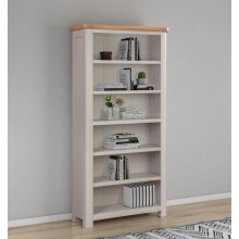 Bologna Painted Bookcase 900 x 1800 - L32 x W90 x H180 cm - Oak