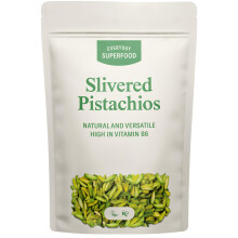 Everyday Superfood Slivered Pistachios 1kg, Unsalted Sliced Pistachio Kernels Ideal for Baking, Dessert Decoration