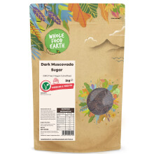 Wholefood Earth Dark Muscovado Sugar 3 kg | GMO Free | Unrefined